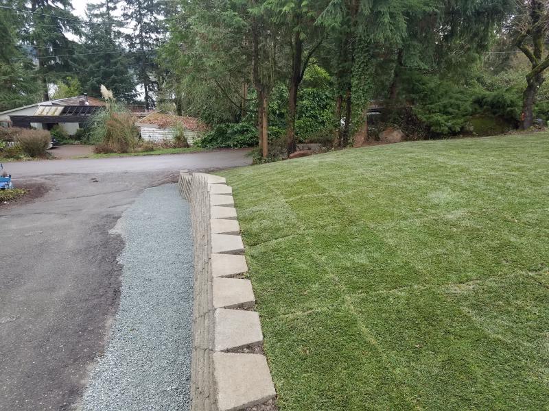 Hardscaping, Retaining Walls, Sod