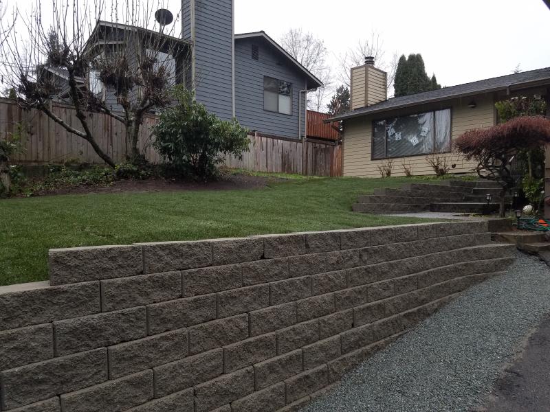 Hardscaping, Retaining Walls, Sod